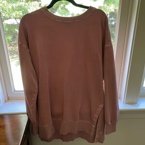 Old navy tunic sweatshirt dusty pink size xs